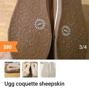 Uggs coquette sheepskin women slippers